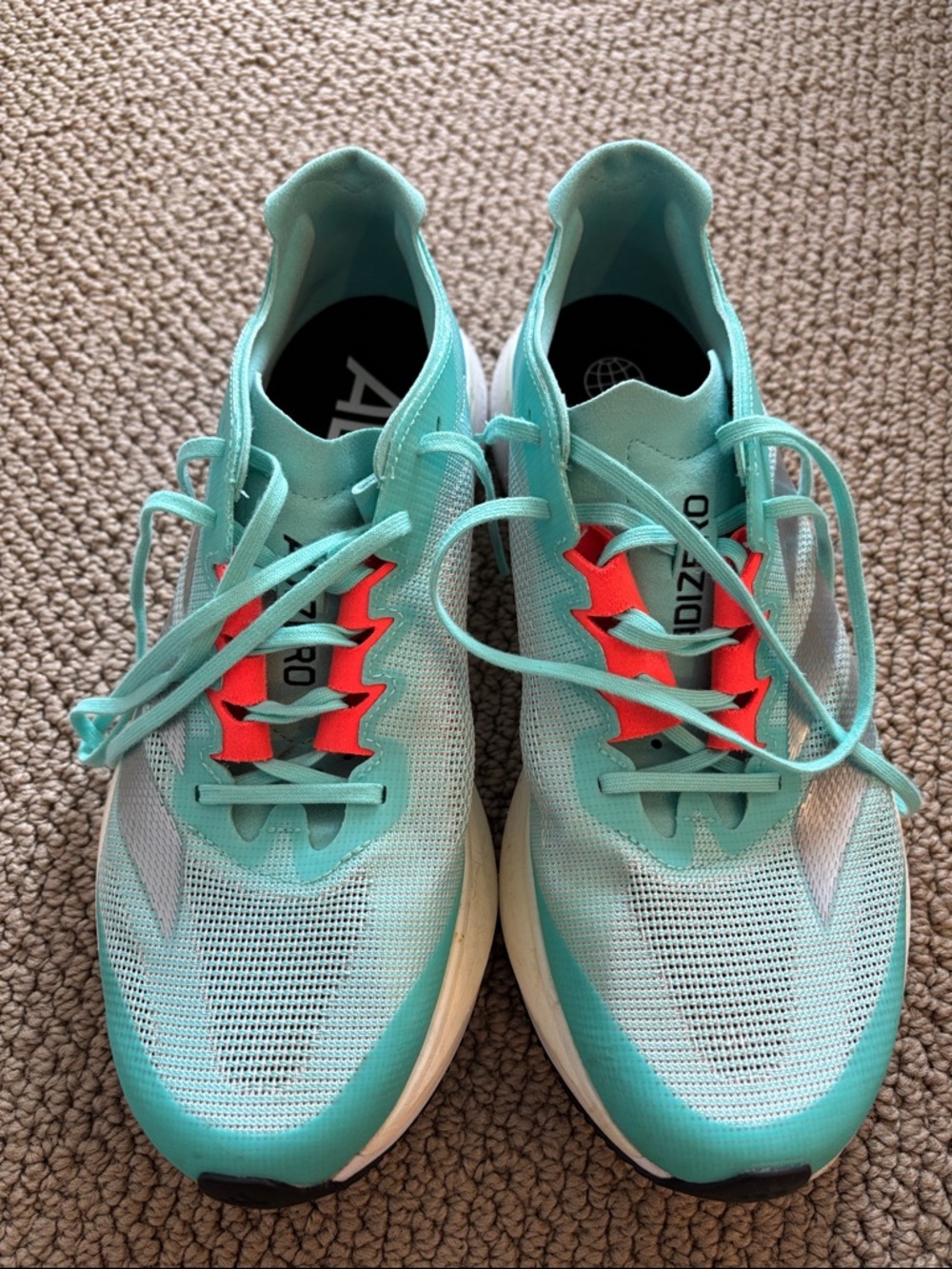 Adidas Women's Adizero Boston 12 Running 'Aqua Blue Cloud White'